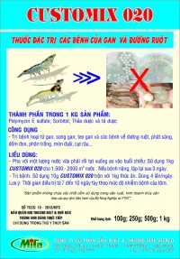 Đặc trị các bệnh về gan và đường ruột ở tôm sú, tôm thẻ